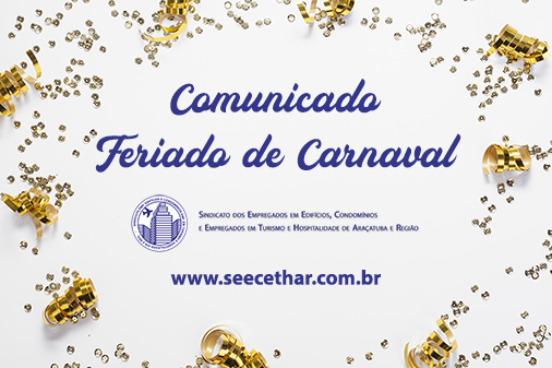 Comunicado - Feriado de Carnaval