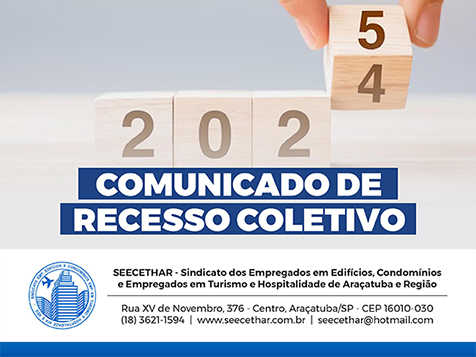 Comunicado de Recesso Coletivo