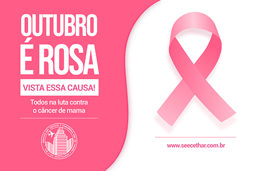 Outubro Rosa: Mês de conscientização, prevenção e combate ao câncer de mama
