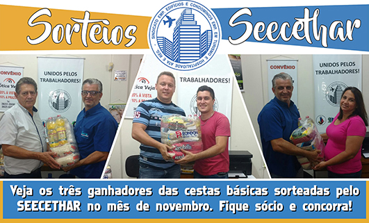 Sorteios do SEECETHAR: Veja os ganhadores do mês de novembro!